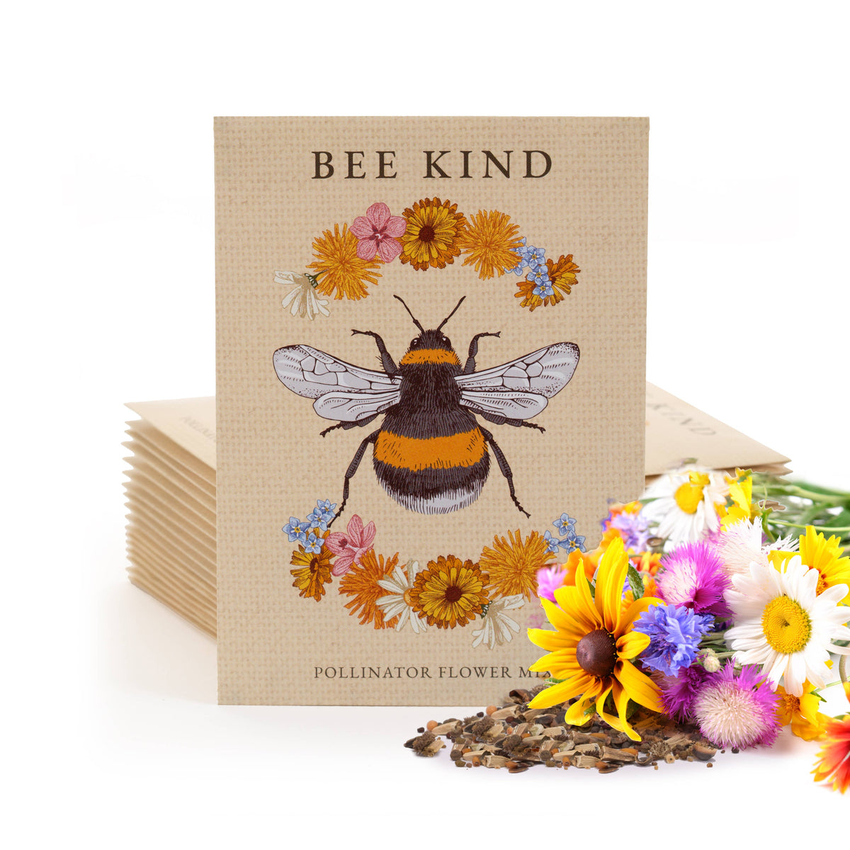 bee garden seed mix Bee Kind - Pollinator Wildflower Mix Seed Packets