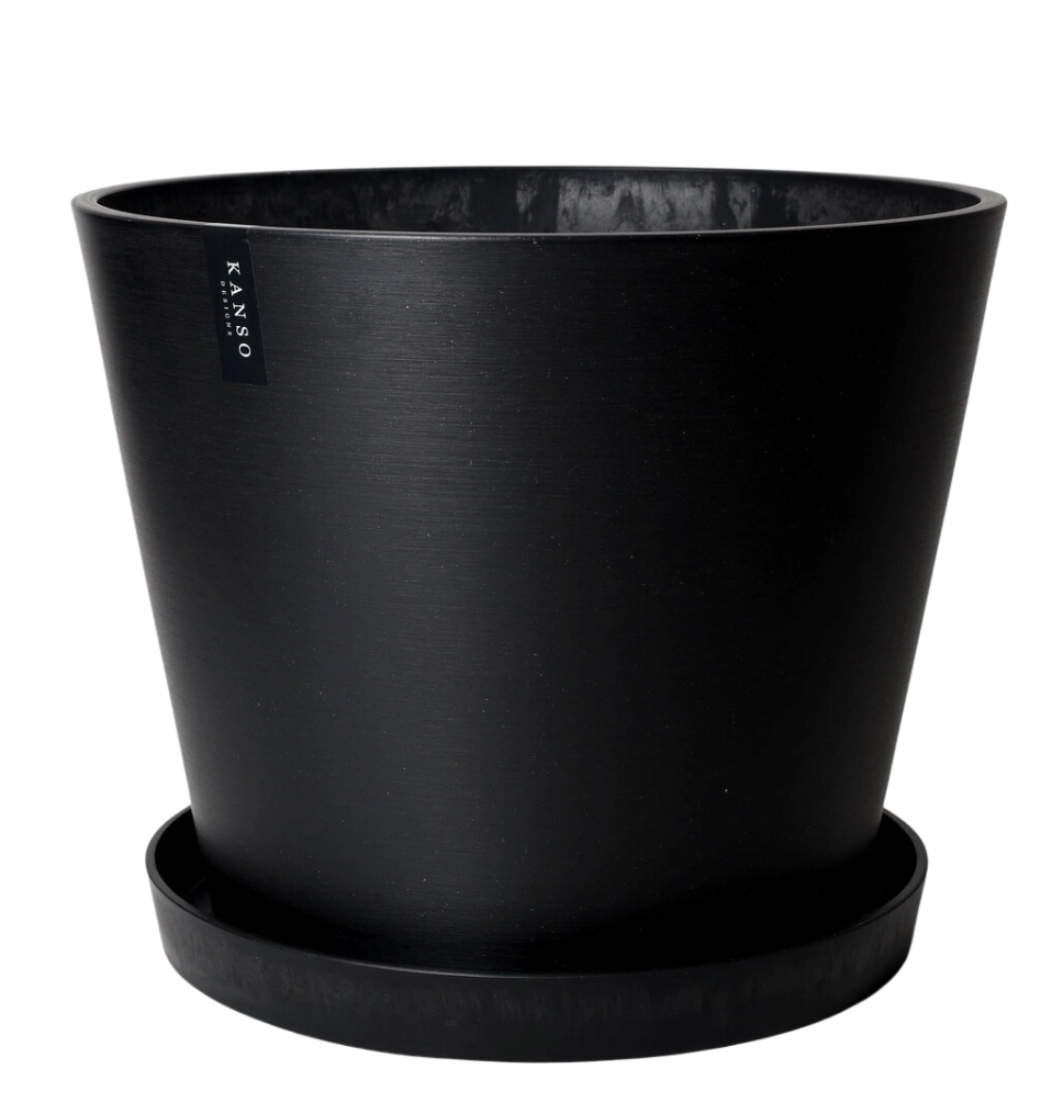 ikea black plant pot 15" Tapered Signature Planter Pot