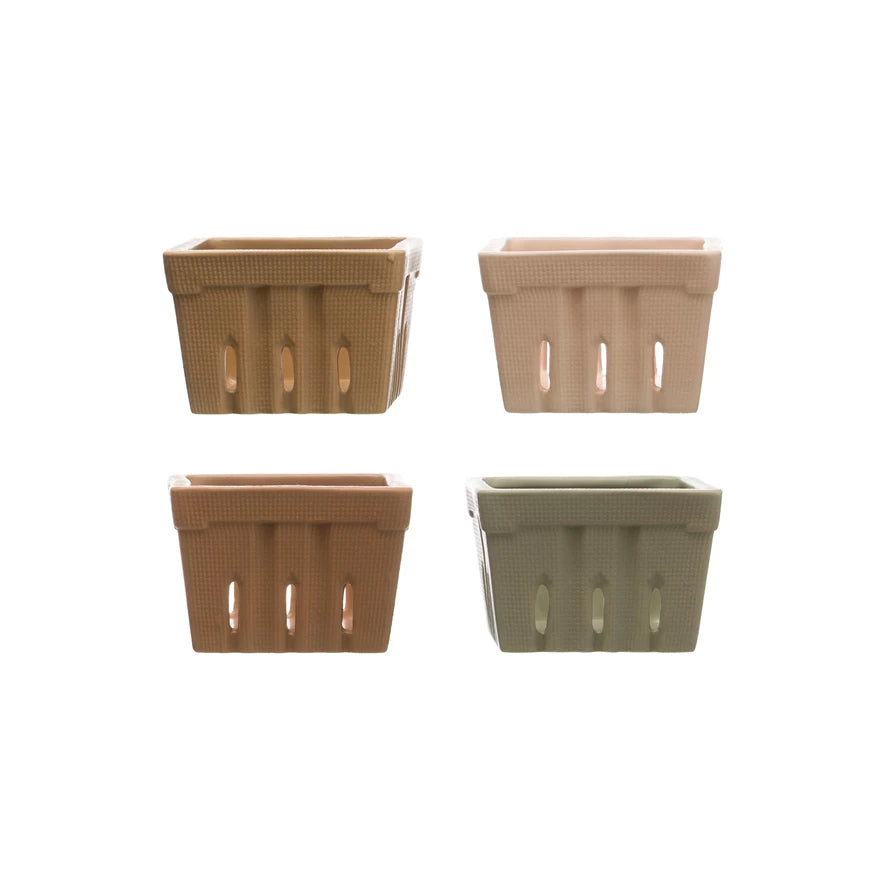 Textured Stoneware Berry Basket | Hope Flower Farm