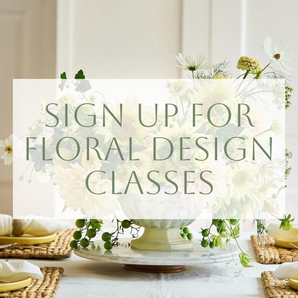 Flower Design Classes at Hope Flower Farm with designer Holly Chapple. 