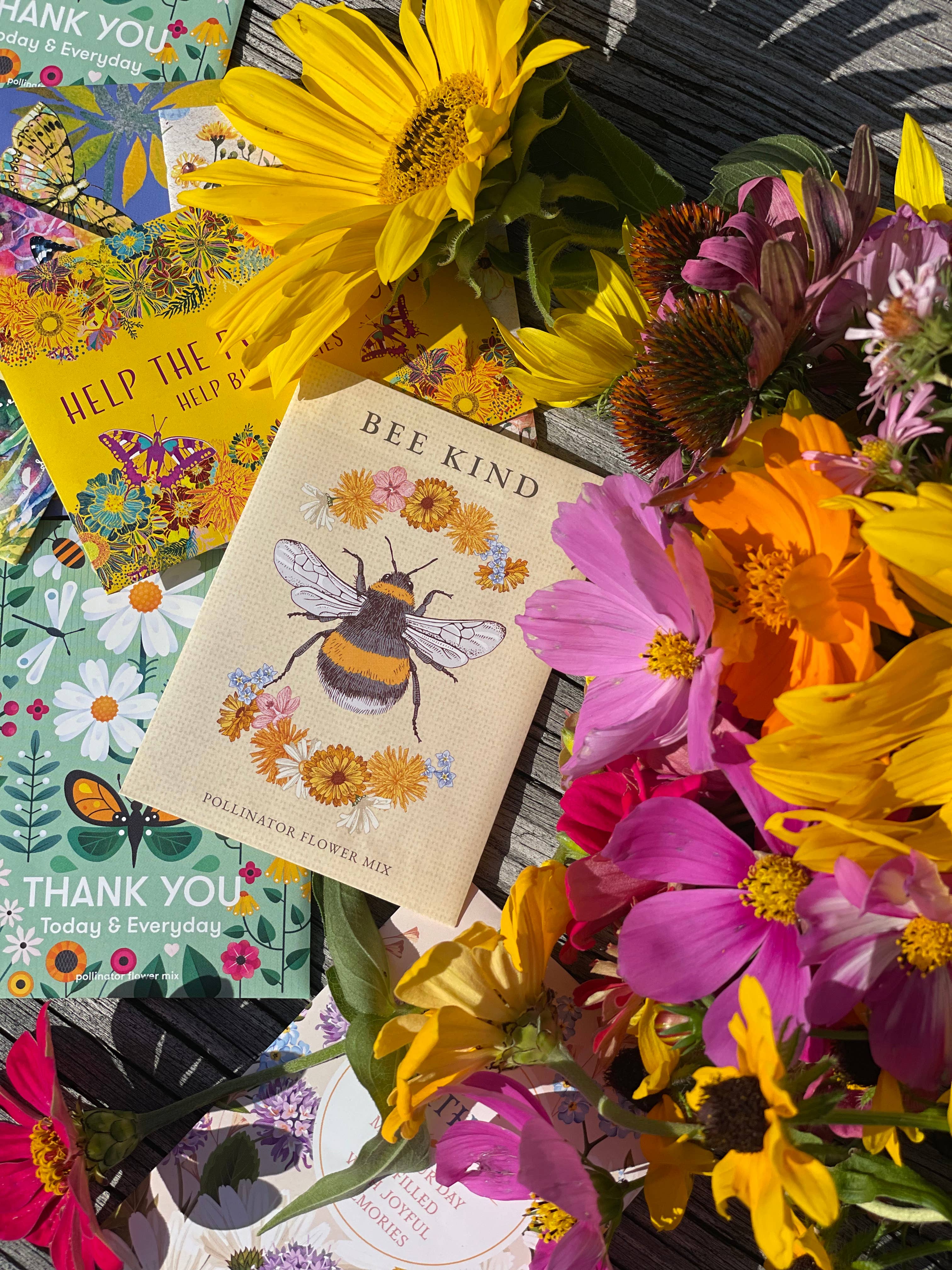bees wildflower seeds Bee Kind