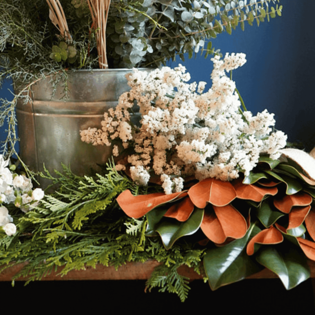 Winter Greenery and Floral Bundle