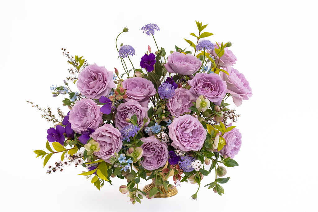 lavender and roses planted together Deluxe & Princess Garden Roses - Lavender Bouquet