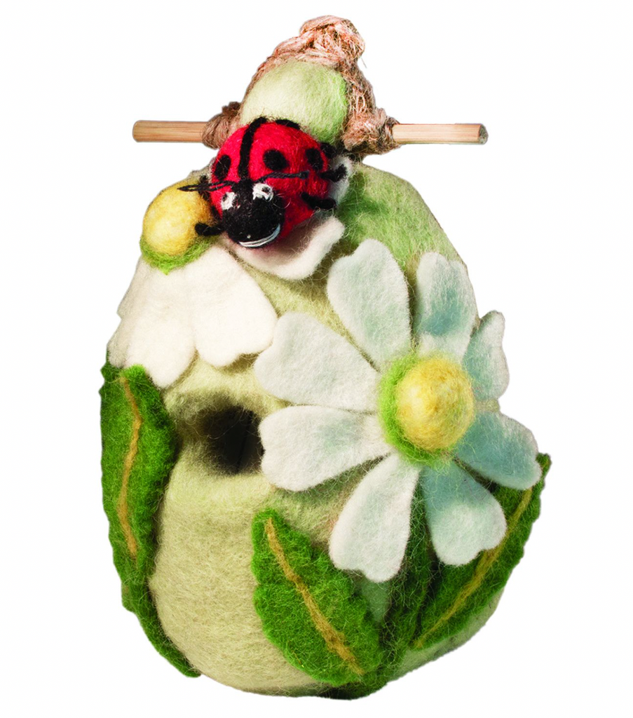Ladybug Felt Birdhouse
