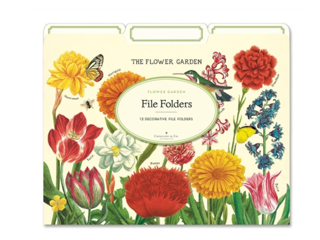 Flower Garden File Folders