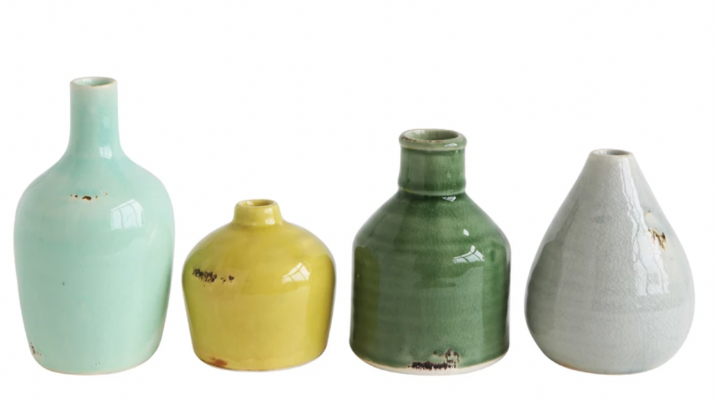 Terracotta Vases, Set of 4