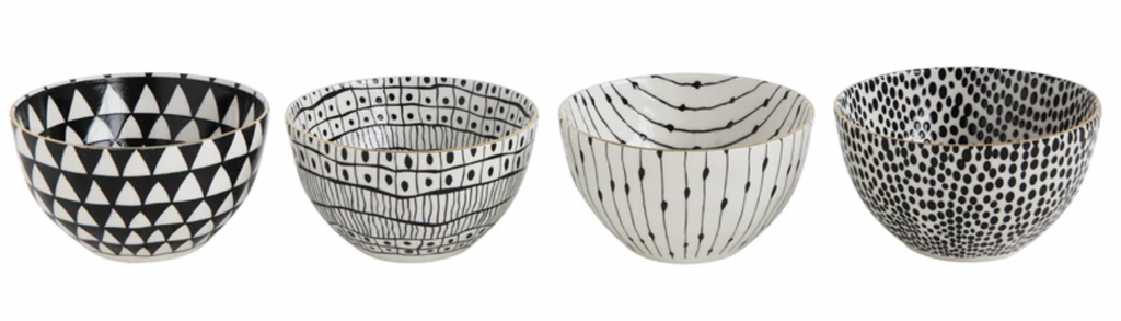 Stoneware Bowl, 4 Styles