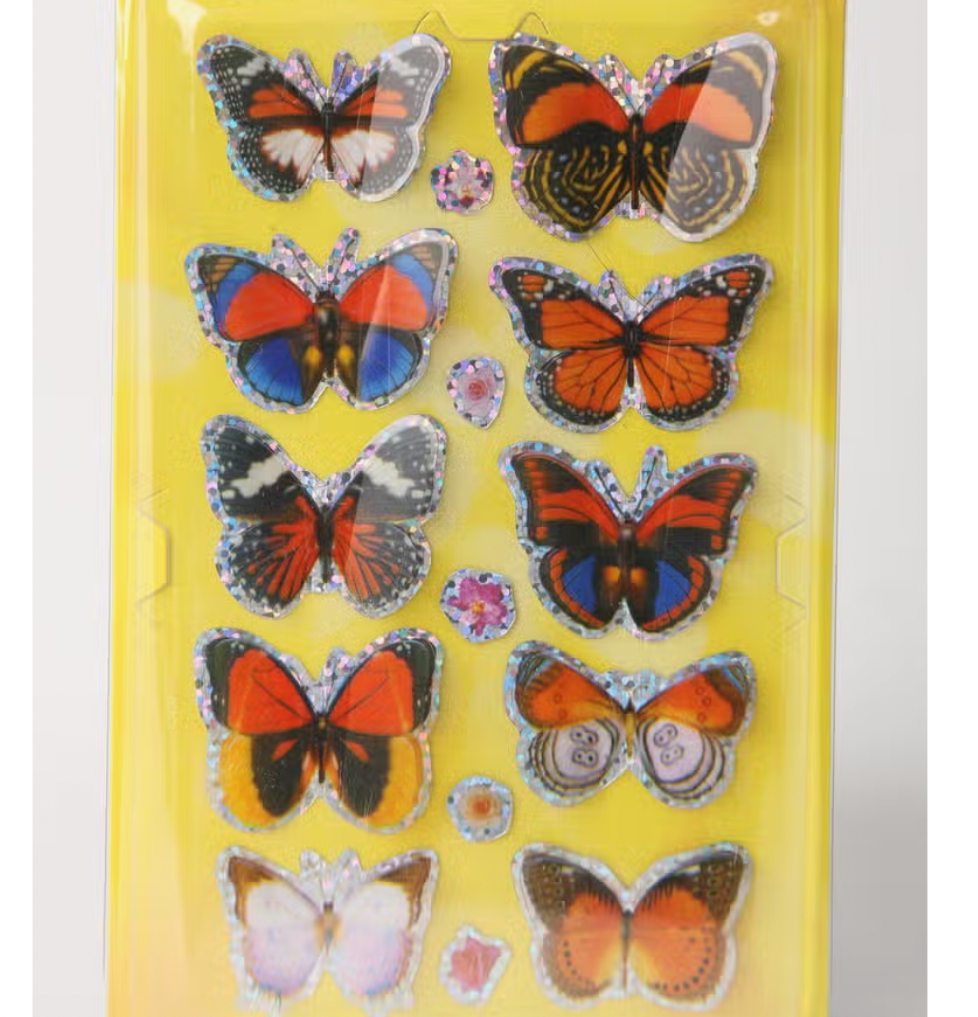 Butterfly Stickers - 3D Small – TheMedleybox