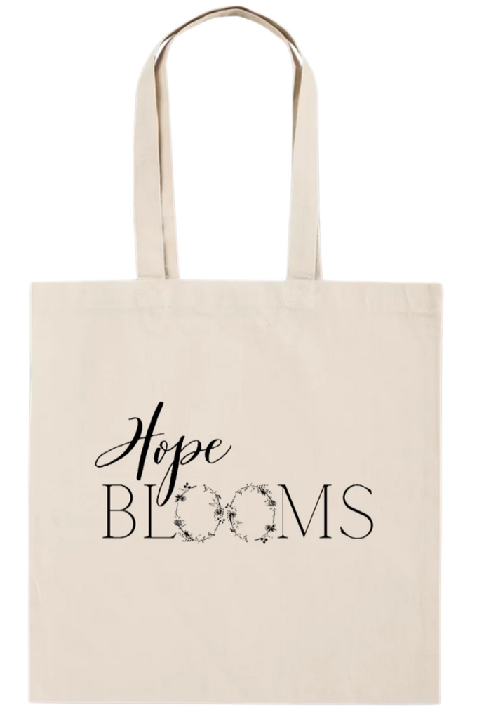 Hope Blooms Cotton Tote Bag