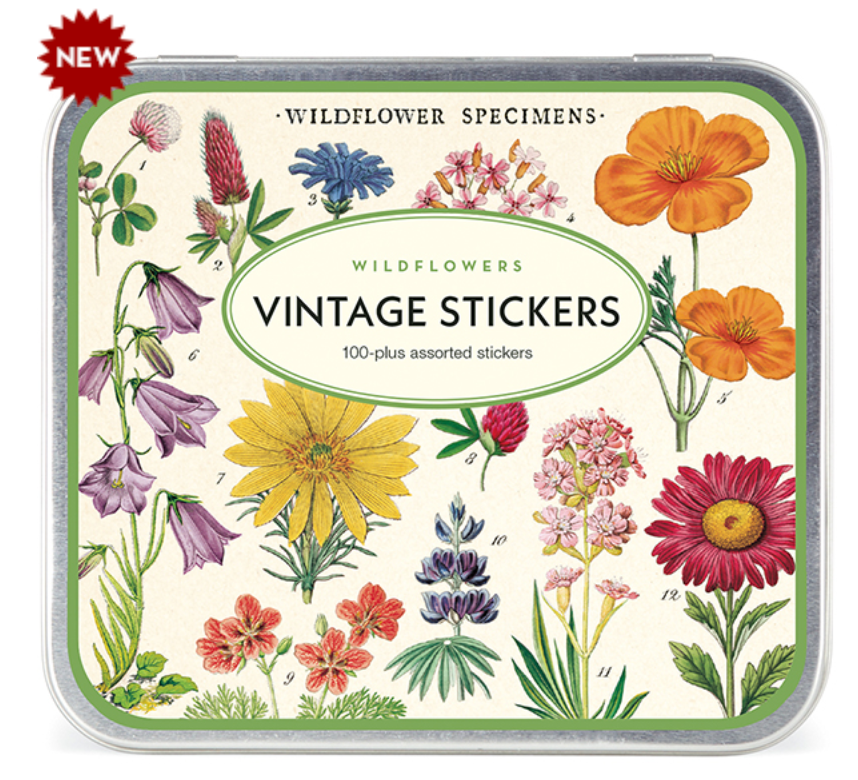 Vintage Stickers - Wildflowers