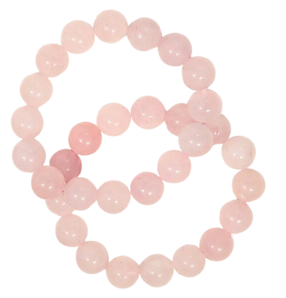 Rose Quartz Bracelet 12 mm | Crystal Jewelry