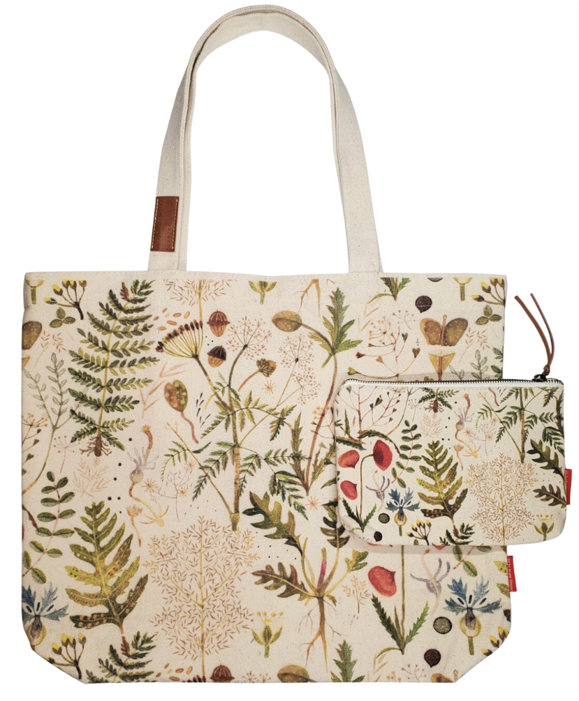 ハンドバッグ GROVE 25ss GRVB_FLOWER TOTE BAG Tote Bag Canvas -Greens and Flowers | Hope Flower Farm