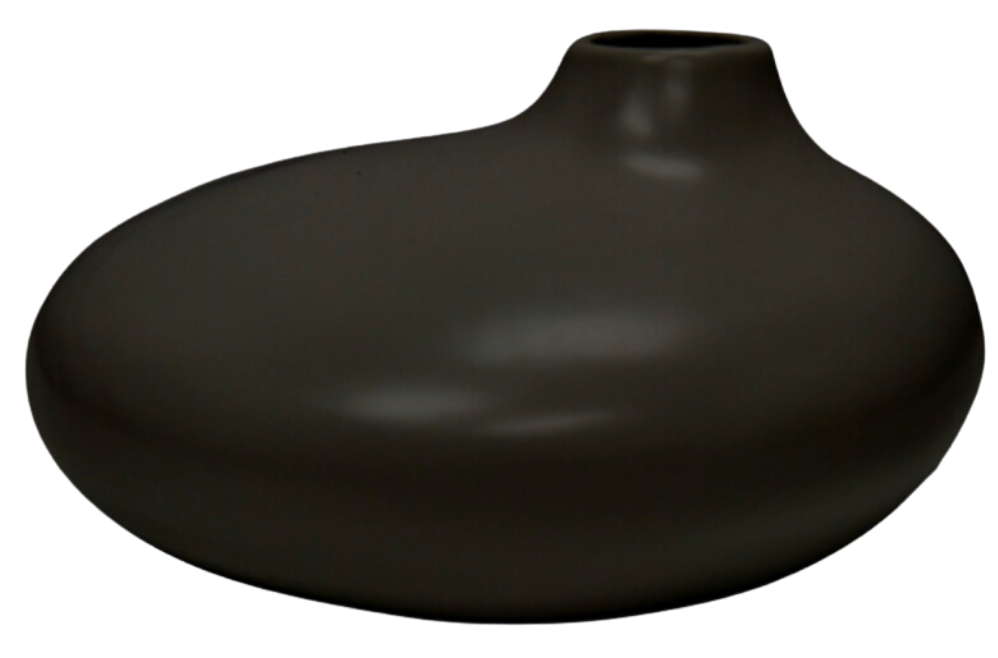 Black Ceramic Vase