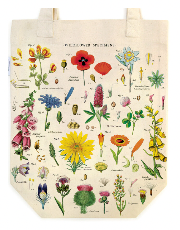 Vintage Tote - Wildflower Specimen