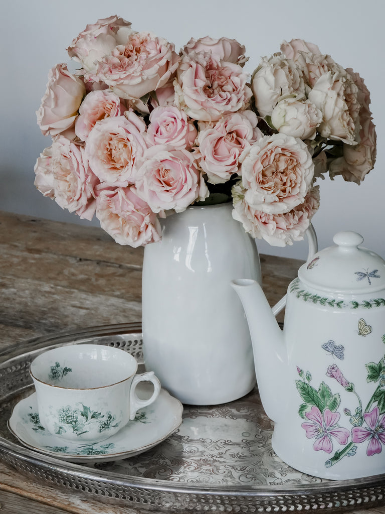 Rowena Roses Deluxe & Princess Garden Roses - Wedding Rosever Spray in Light Pink ...
