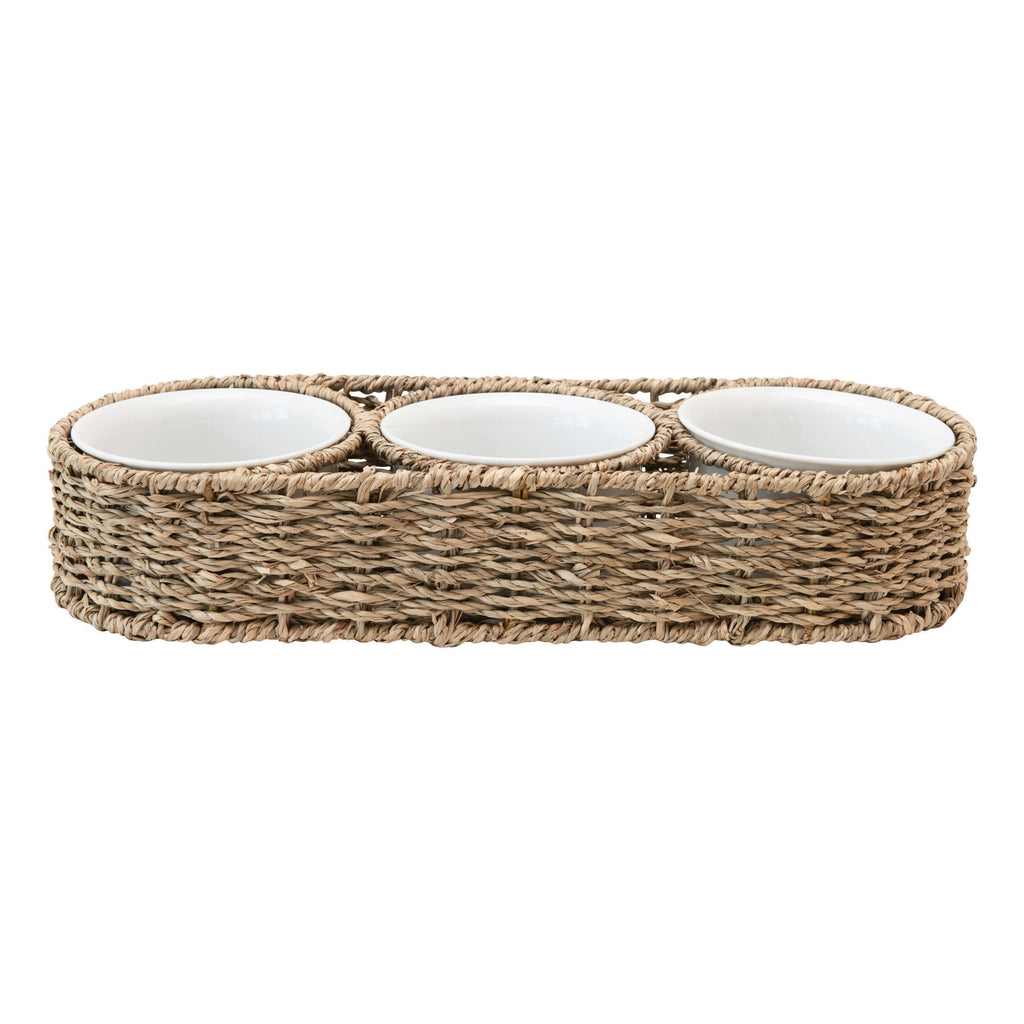 Seagrass Chip and Dip Bowls - Set of 4
